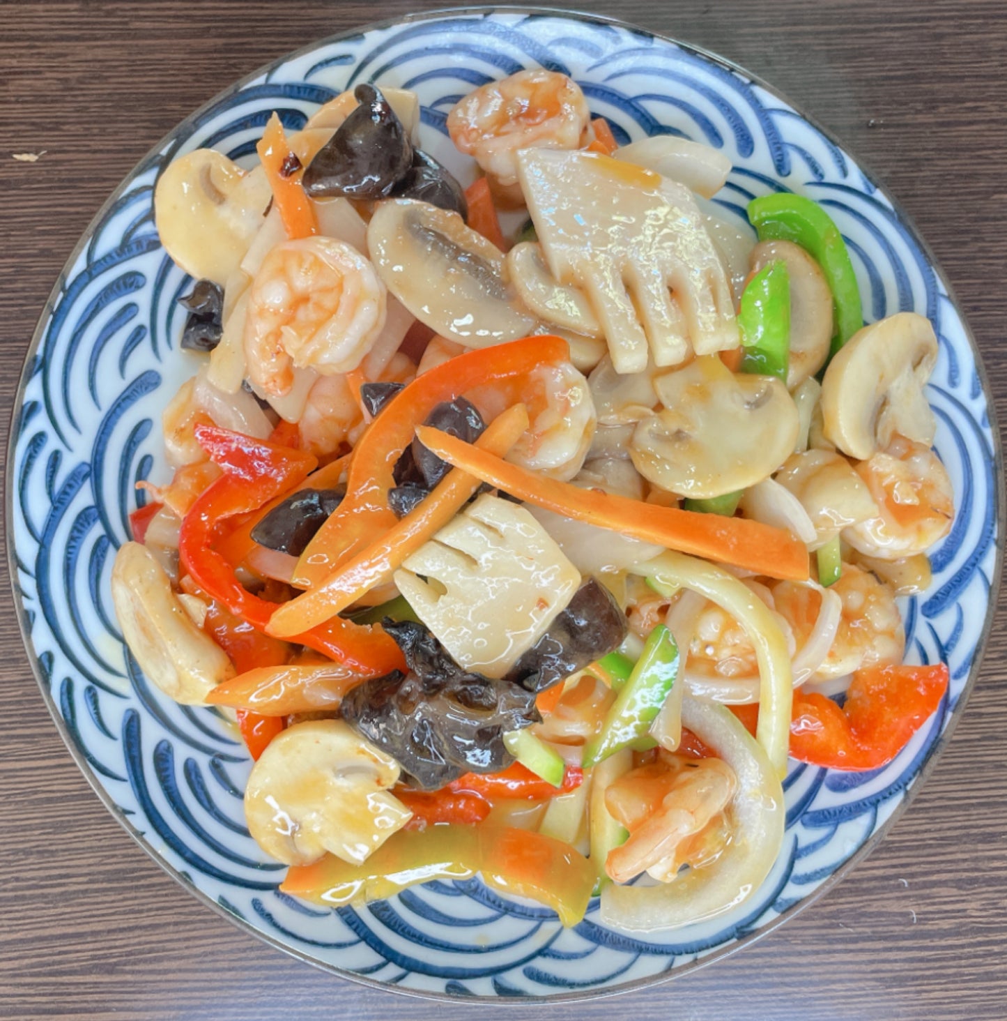 №154 GAMBAS CON VERDURA